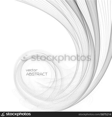 Vector smooth Transparent abstract waves For cover book, brochure, flyer, poster, magazine, website, annual report