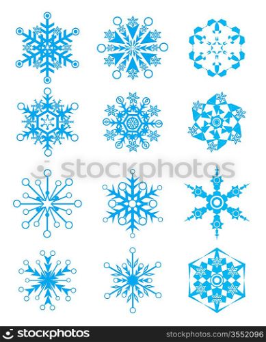 Vector snowflakes for Christmas design