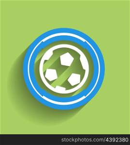 Vector soccer ball icon flat modern icon