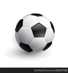 Vector Soccer ball. Soccer ball. Football ball. Realistic soccer ball isolated on white. Vector