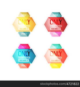 Vector special offer stickers and banners - sale tags, labels or advertising special offer templates. Icon set