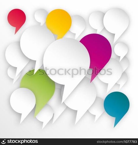 Vector speech background