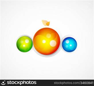 Vector sphere abstract background