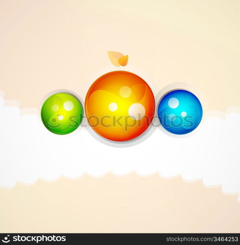 Vector sphere abstract background