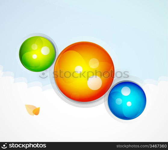 Vector sphere abstract background