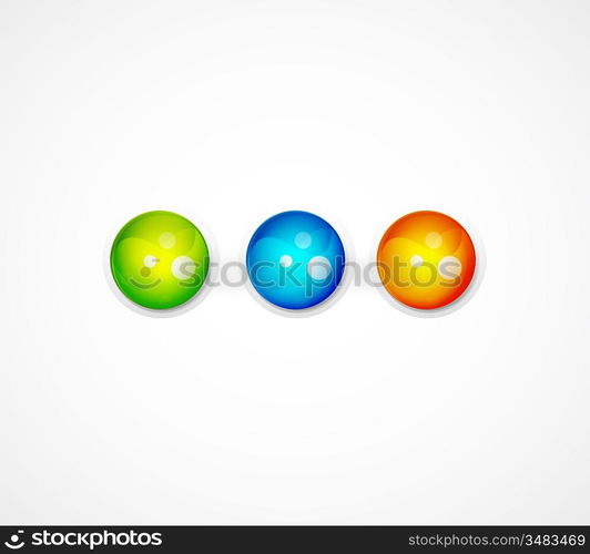 Vector sphere abstract background