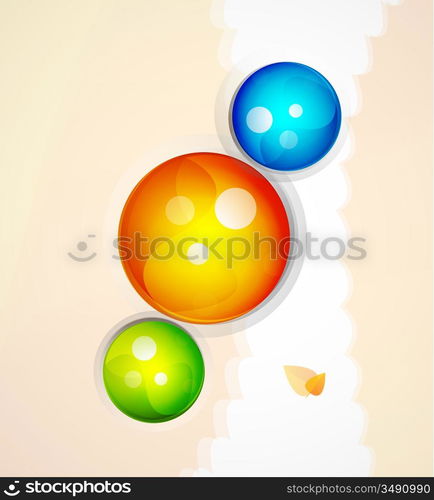 Vector sphere abstract background