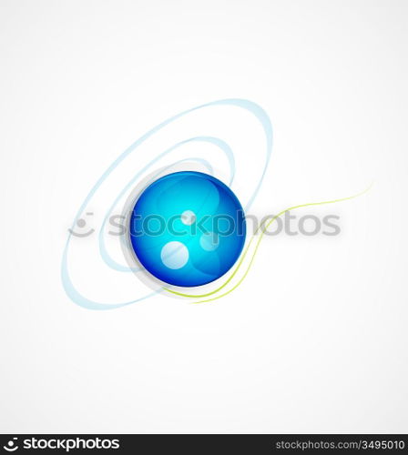 Vector sphere abstract background