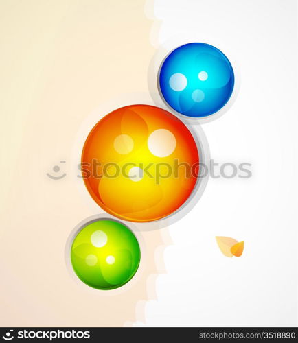 Vector sphere abstract background