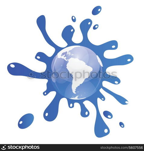 Vector splash abstract background