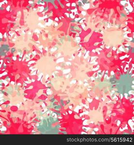 Vector Splash Abstract Seamless Pattern Background. EPS10