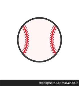 Vector sports monogram. Baseball ball text box Leave a place for the team name text.
