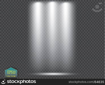 Vector Spotlights. Scene. Light Effects. Vector Spotlights. Scene. Light Effects Magic concept