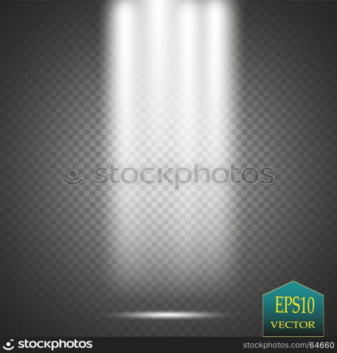 Vector Spotlights. Scene. Light Effects. Vector Spotlights. Scene. Light Effects Magic concept