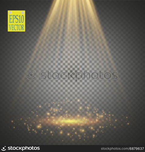 Vector Spotlights. Scene. Light Effects. Vector Spotlights. Scene. Light Effects Magic concept