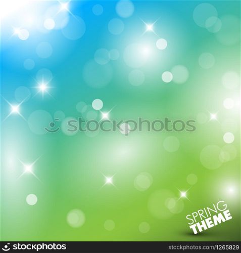 Vector Spring abstract background with place for your text