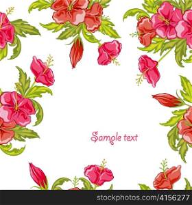 vector spring colorful floral background