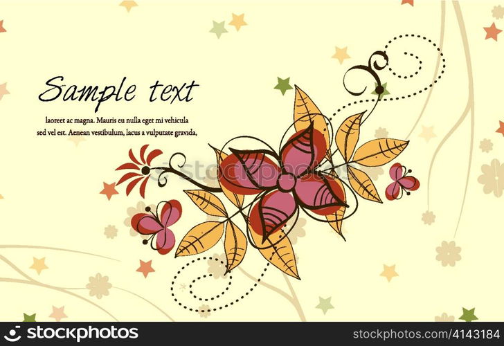 vector spring floral background