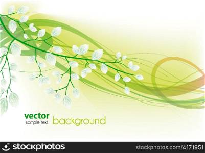 vector spring floral background