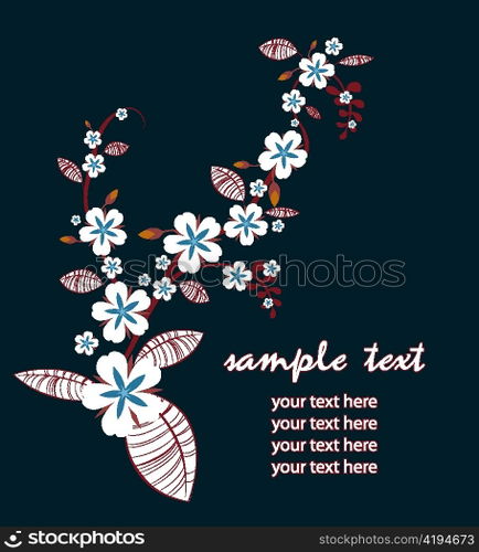 vector spring floral background