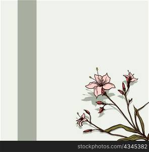 vector spring floral background