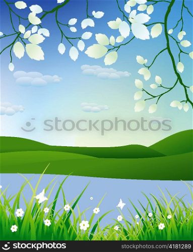 vector spring floral ilustration