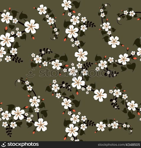 vector spring floral pattern