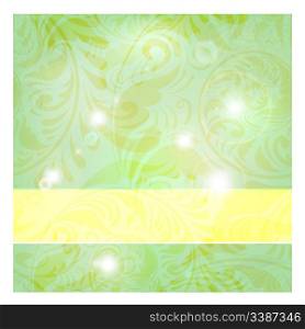 vector spring seamless abstract floral vintage background with frame for your text, clipping mask, eps10, gradient mesh