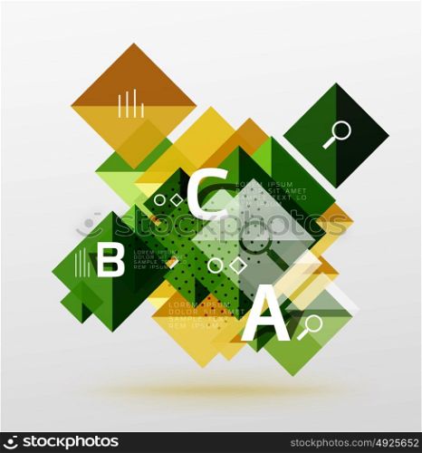 Vector square abstract background. Square abstract background. Vector template background for workflow layout, diagram, number options or web design