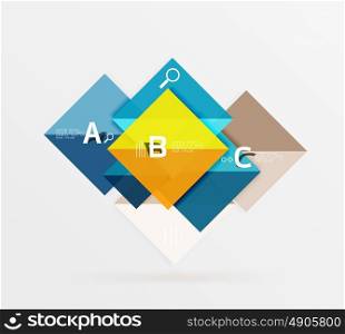 Vector square banner. Square banner. Vector template background for workflow layout, diagram, number options or web design
