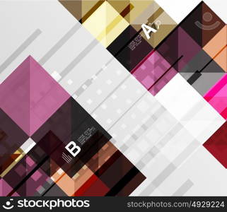 Vector square elements on gray abstract background with infographics. Vector square elements on gray abstract background with infographics. Vector template background for print workflow layout, diagram, number options or web design banner