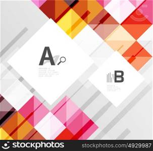 Vector square elements on gray abstract background with infographics. Vector square elements on gray abstract background with infographics. Vector template background for print workflow layout, diagram, number options or web design banner