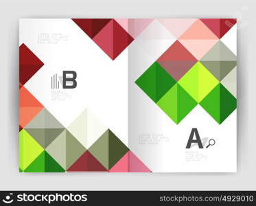 Vector square minimalistic abstract background, print template business brochure a4. Vector square minimalistic abstract background, print template business brochure a4. Vector template background for print workflow layout, diagram, number options or web design banner