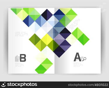 Vector square minimalistic abstract background, print template business brochure a4. Vector square minimalistic abstract background, print template business brochure a4. Vector template background for print workflow layout, diagram, number options or web design banner