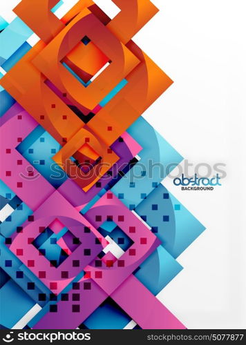 Vector square template background. Vector square template background design