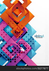 Vector square template background. Vector square template background design