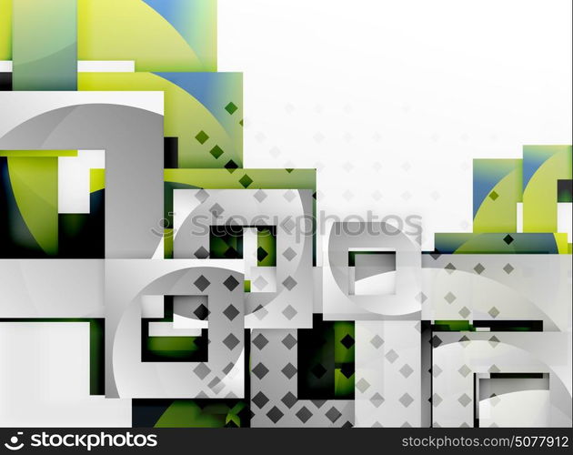 Vector square template background. Vector square template background design