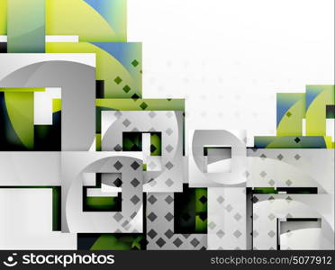 Vector square template background. Vector square template background design