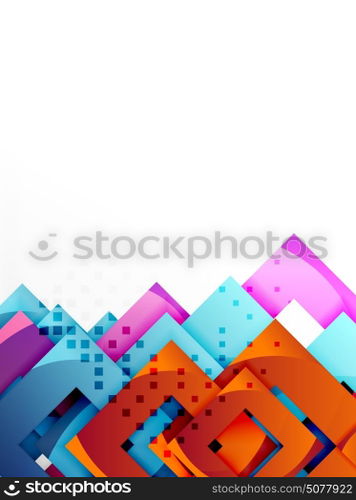 Vector square template background. Vector square template background design
