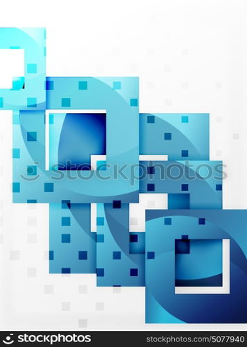 Vector square template background. Vector square template background design