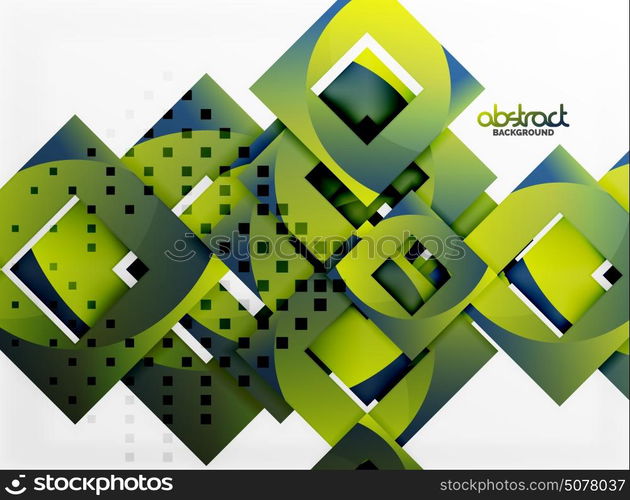 Vector square template background. Vector square template background design