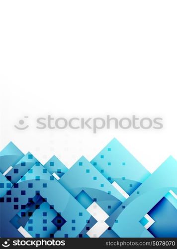 Vector square template background. Vector square template background design