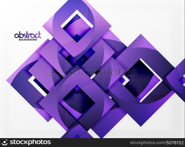 Vector square template background. Vector square template background design
