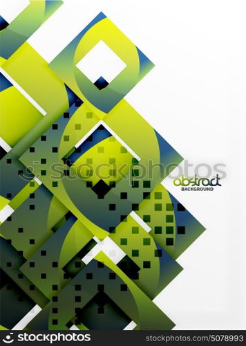 Vector square template background. Vector square template background design