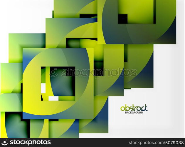 Vector square template background. Vector square template background design