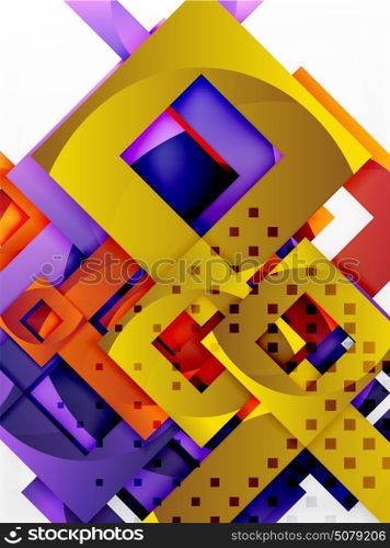 Vector square template background. Vector square template background design