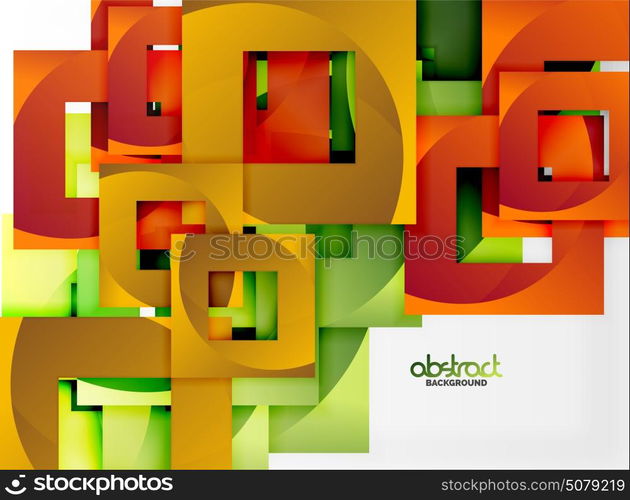 Vector square template background. Vector square template background design