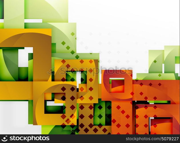 Vector square template background. Vector square template background design
