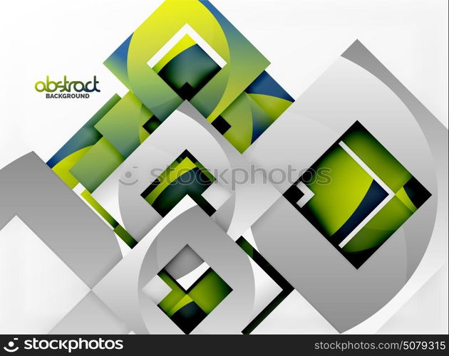Vector square template background. Vector square template background design