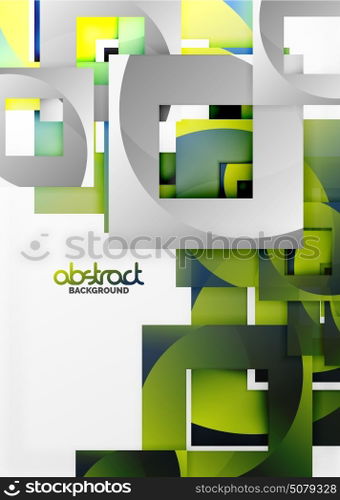 Vector square template background. Vector square template background design